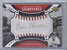 2007 Sweet Spot Classic Legendary Red Stitch Black Ink Bill Skowron Auto b1m