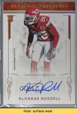 2016 National Treasures Holo Gold 10/10 Kei'Varae Russell KeiVarae Auto READ 1q7