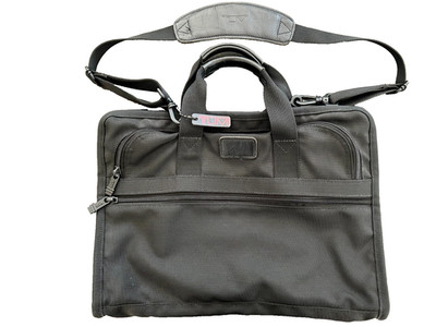 TUMI model 2603D3 - Briefcase Ballistic Nylon With Black Shoulder Strap  - RARE!