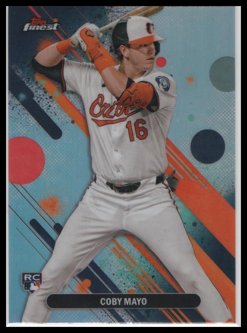 2025 Topps Finest Coby Mayo Rookie Refractor #26 Baltimore Orioles