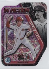 2025 Bowman Draft In Action Mega Box Pink Mojo Refractor 47/199 Steele Hall 7iu