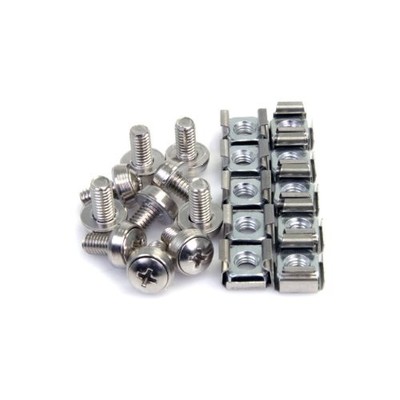 Startech 50 Pkg M6 Mounting Screws And Cage Nuts - 100 / Pack (cabscrewm6)
