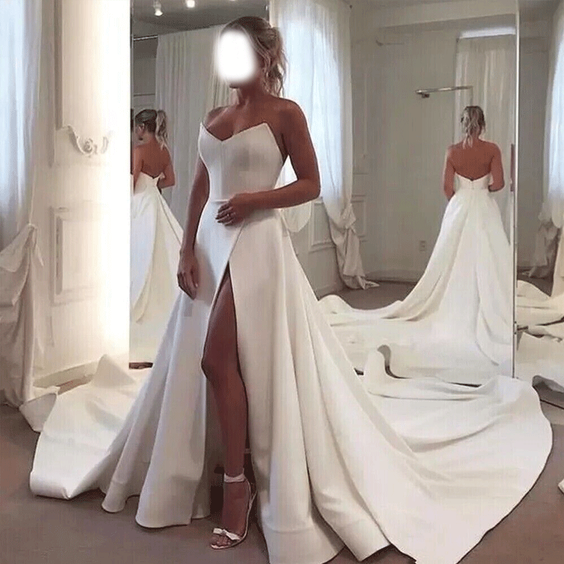 bridesmaid dress lines Convertible Soft Satin A-Line Bridesmaid Dress, Cheap V-Neck Backless   Dairy Bridal