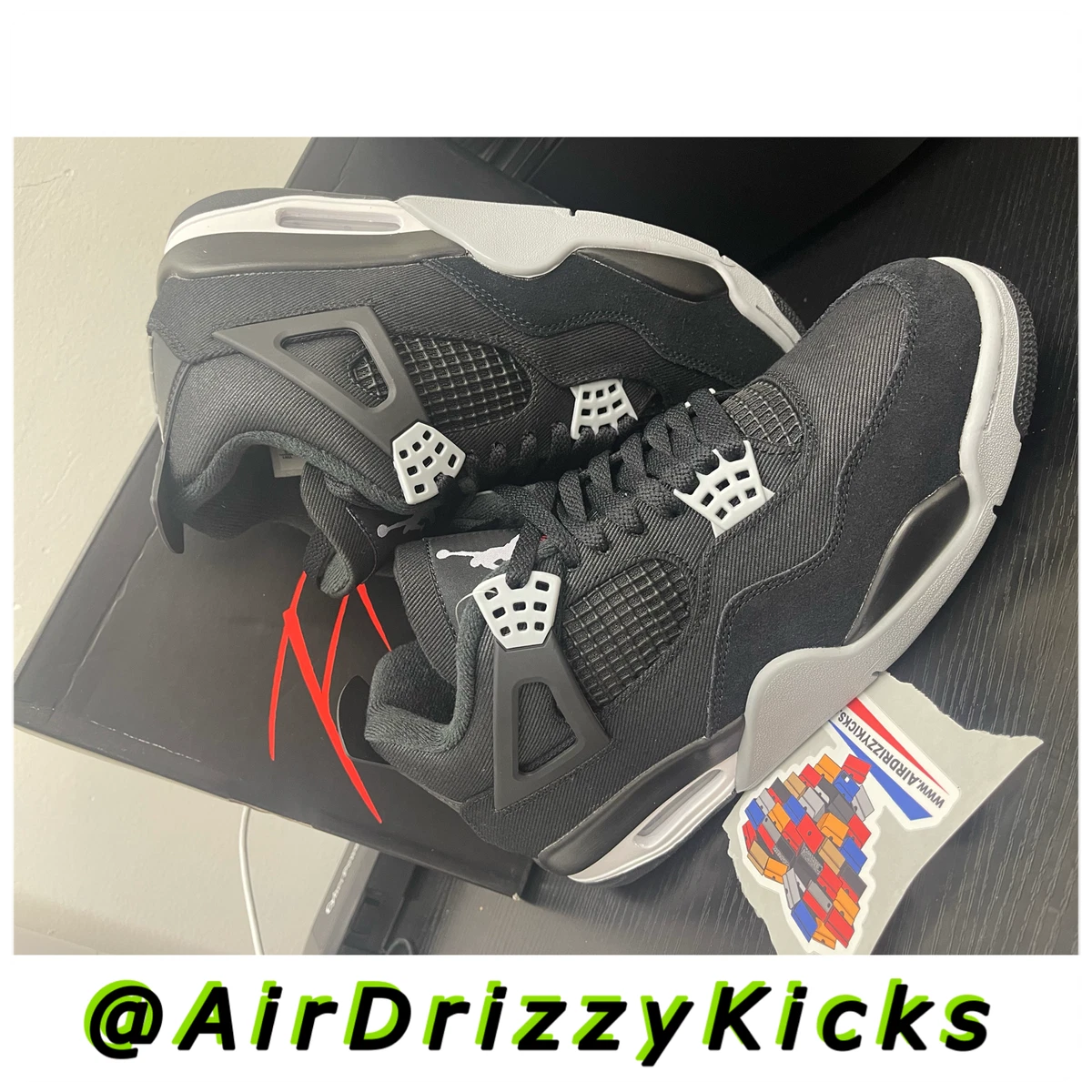 Air Jordan 4 Black Canvas DH7138-006