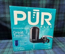 PUR Faucet Vertical Mount Water Filtration System Black