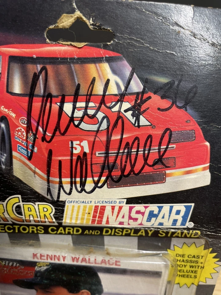 Racing Champions 1991 1/64 firmado Kenny Wallace diecast stock car Foto 2 de 4