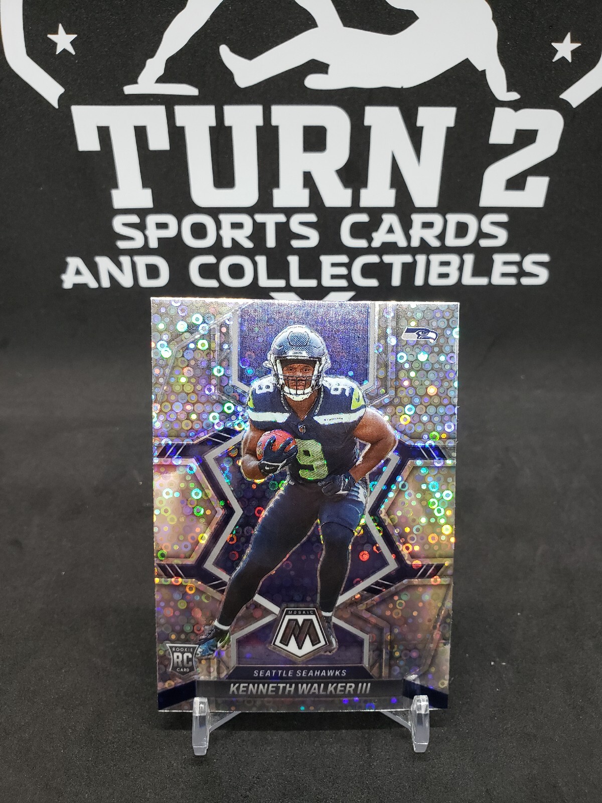 2022 Mosaic Kenneth Walker III RC Disco Prizm #308 Seattle Seahawks