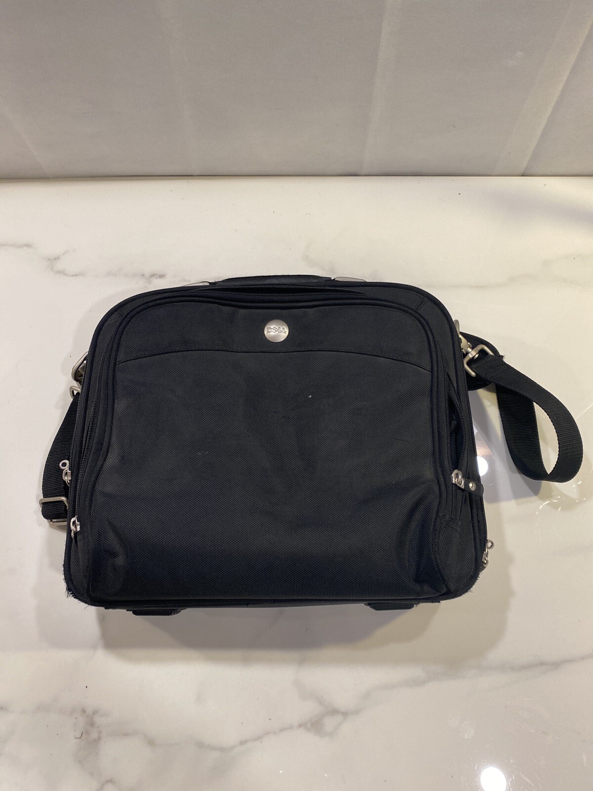 Dell Computer Black Laptop Messenger Bag Gem