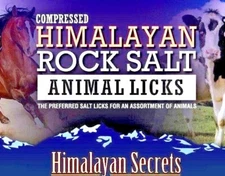 5.5/11/22 LB- Compressed Himalayan Salt Animal Lick 100% By Himalayan Secrets