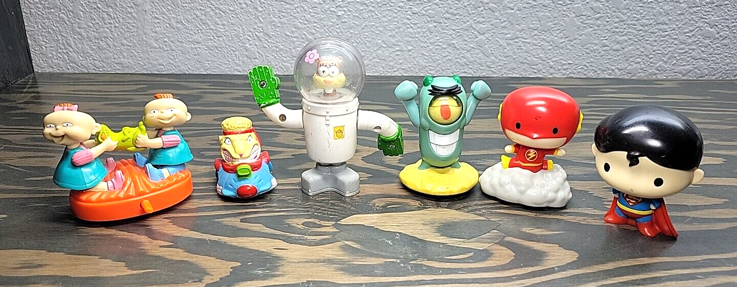 Vintage Burger King Kids Club Toys Lot of 4 Retro and 2 Modern Collectibles