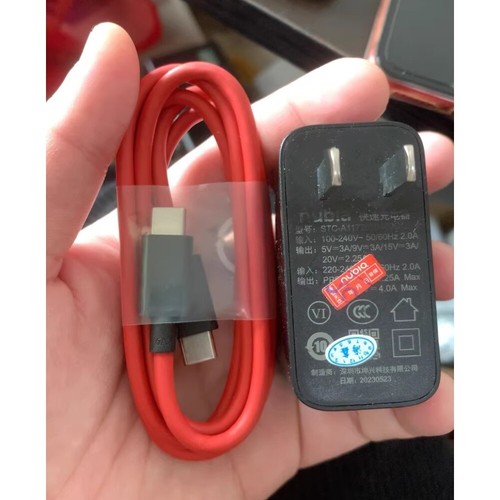 Original Nubia Red Magic 80W Super Fast Charging USB-C Wall Charger + 6A Cable
