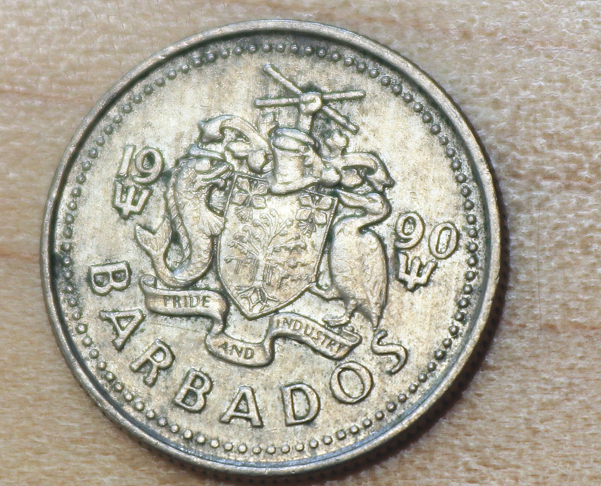トリニダード　クエバス 1990 Barbados 10 Cents Seabird | eBay