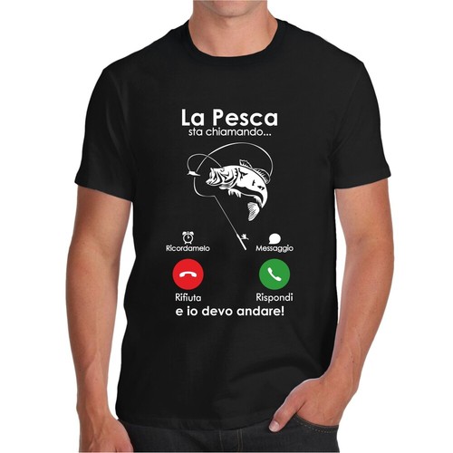 T Shirt LA PESCA STA CHIAMANTO CARPFISHING MAGLIETTA PESCATORI T-SHIRT  IPHONE | eBay