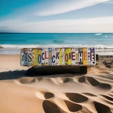 It's 5 O'clock Somewhere  Metal Tin Sign - Bar Patio Office Deck Pool Sign