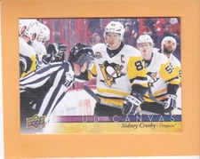 SIDNEY CROSBY 2017-18 UPPER DECK UD CANVAS #C66 PITTSBURGH PENGUINS NM-MT