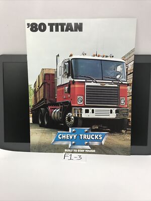 1980 Chevrolet Truck Titan Sales Brochure (f1-3) New Condition