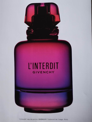 GIVENCHY perfume Vintage Print Ad !! '' L'interdit Perfume ''