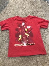 Marvel Comics IRON MAN Childrens Tee T-Shirt 14/16 Y2k Boys 2008 Movie