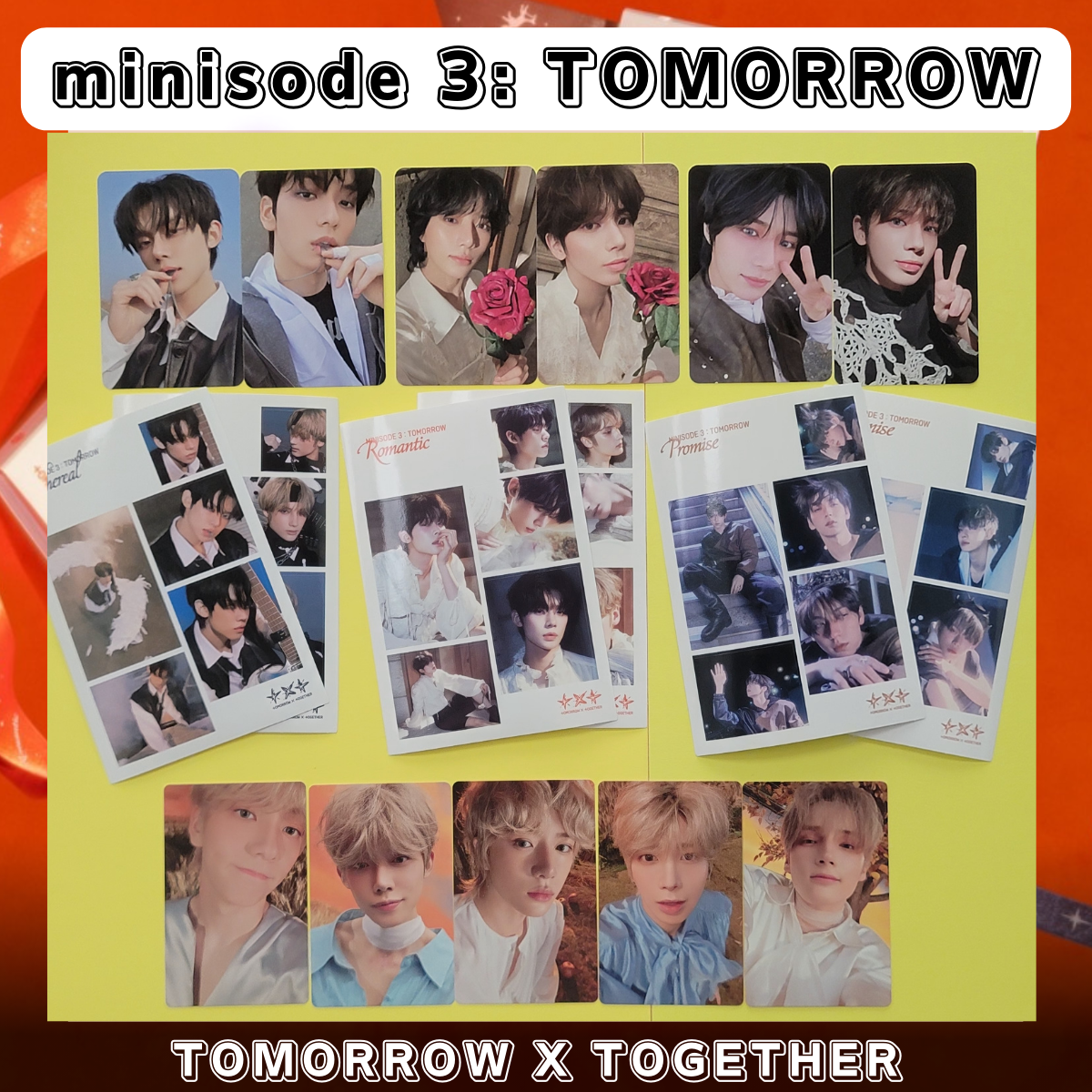 TXT minisode 3: TOMORROW 6th mini album Photo card TOMORROW X