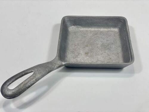 SELTENE Vintage Griswold Logo 4" Aluminium Griswold Quadratische Eierpfanne Bratpfanne #53 - Bild 3 von 13