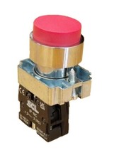 SCL 22MM MOMENTARY PUSHBUTTON RED PROJECTING WITH 1 NC CONTACT