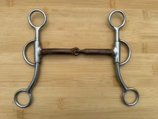 REINSMAN #780 Double Five D&L Loomis Reining Horse Bit  ~ 5"