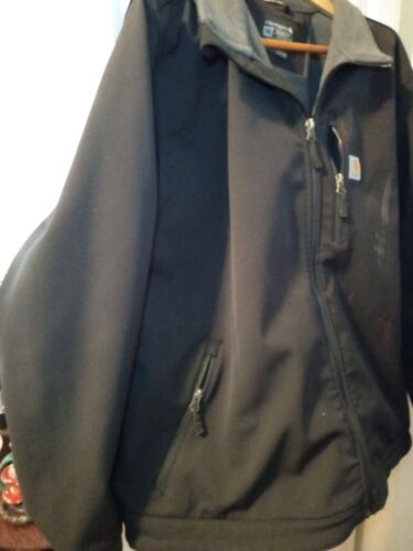 Carhartt Model 0J2199 M Black Full Zip Lined Rain Defender Jacket 2XL - Picture 4 of 6
