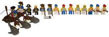 LEGO Piraten Minifiguren Set 15 Figuren 3 Haie 2 Affen Boot mit Waffen gebraucht