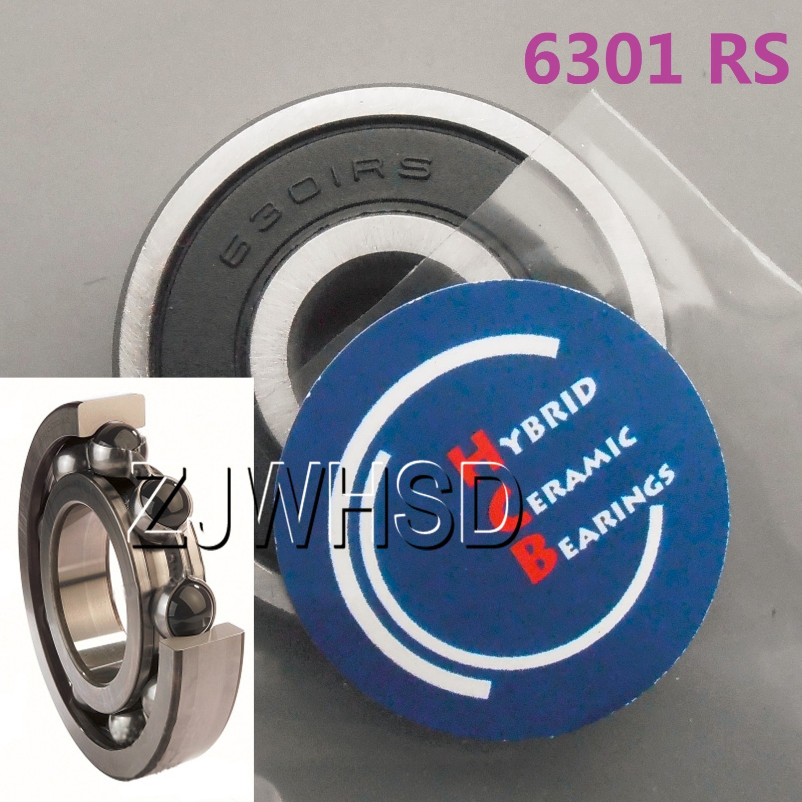 Rillenkugellager 6301-2RS  12x37x12 Mm  Beidseitig  Produktbild-Vorschau 5