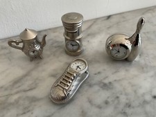 Joblot Novelty Miniature Clocks Teapot Bowling Skittle Post Box Adidas Trainer