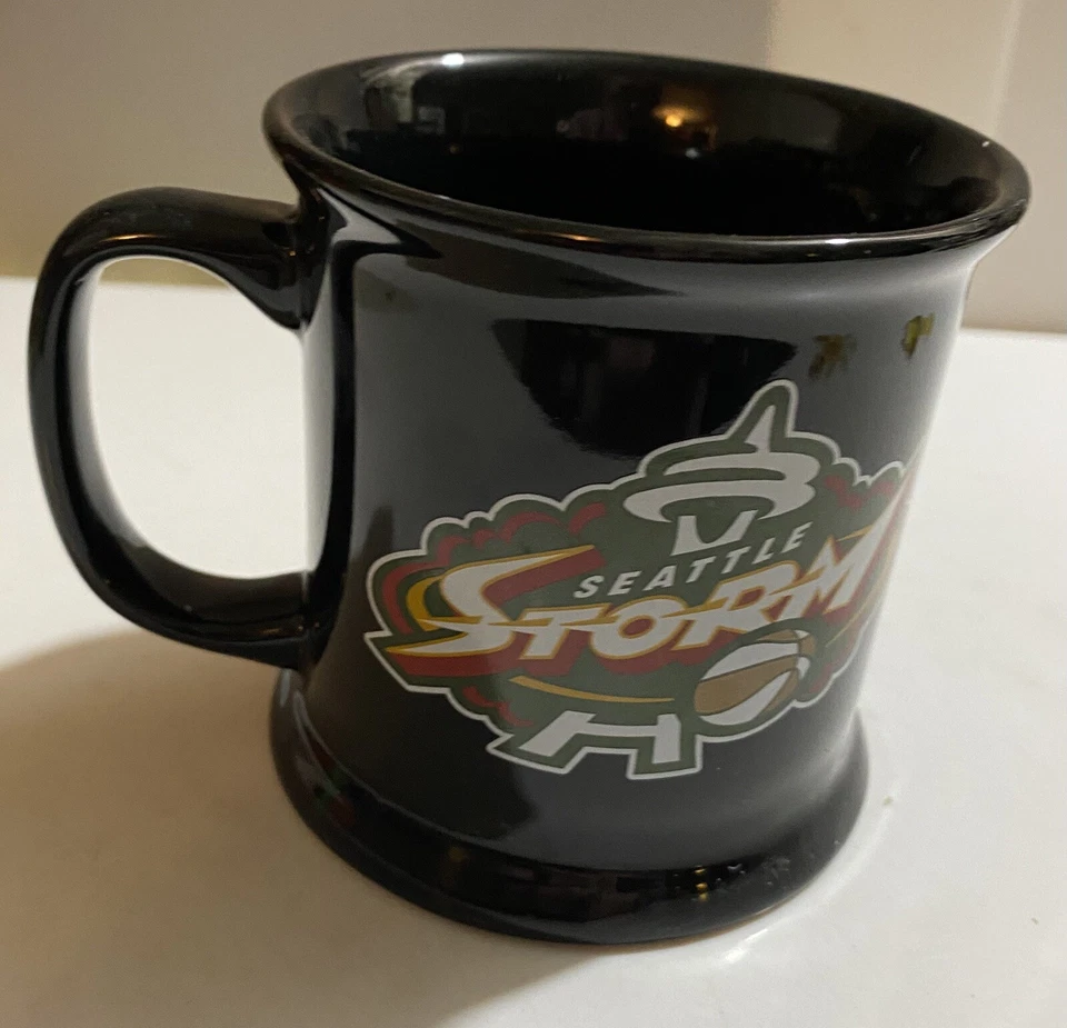 老式西雅图Sonics NBA黑色咖啡杯 — 第 2/4 张图片