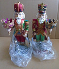 Kirkland Costco Nutcracker Set of 2 Candle Holder King Soldier 13" Tall — photo 2