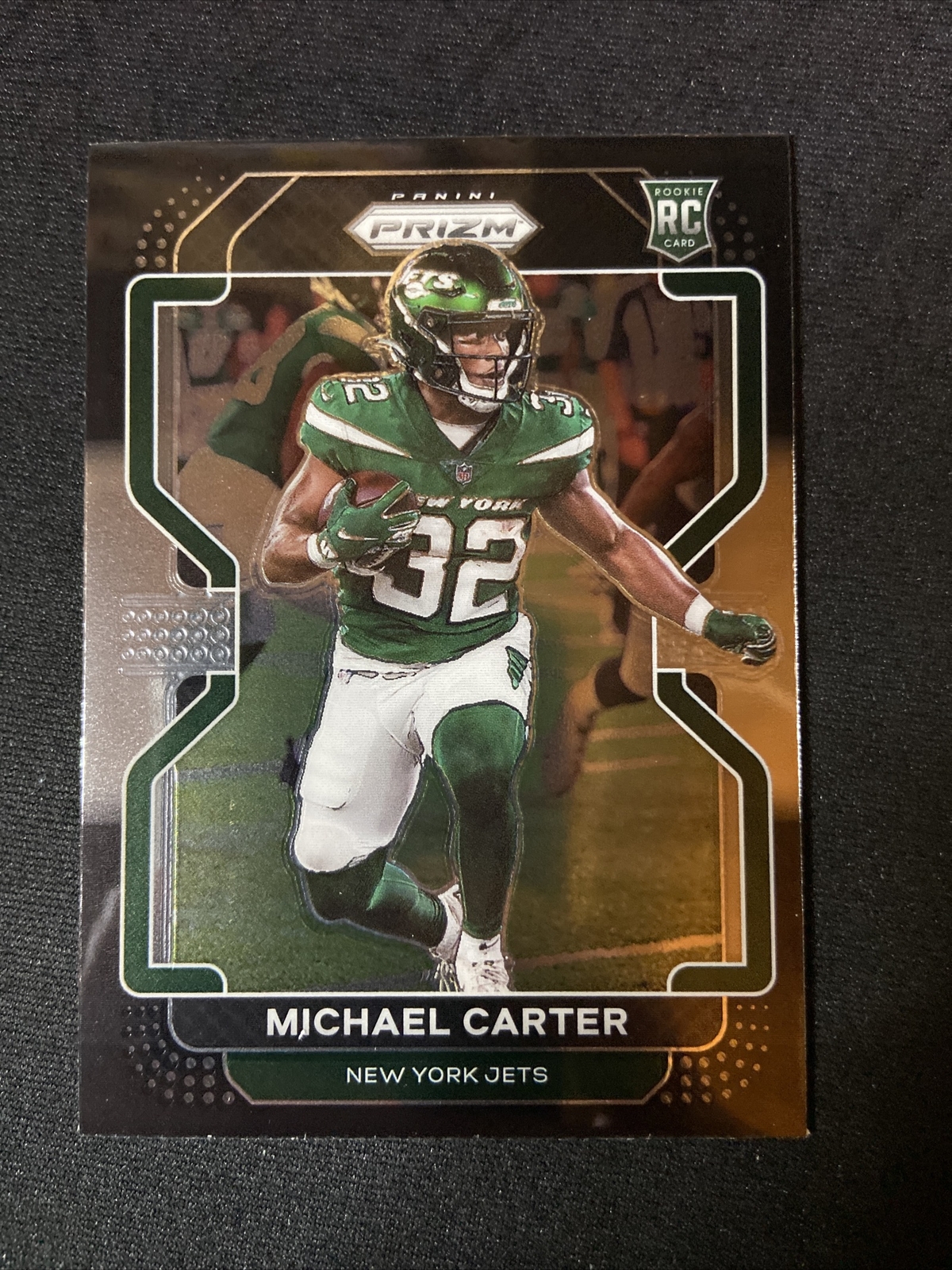 2021 Panini Chronicles Prizm Michael Carter (RC) Prizm Black Jets #PB-20
