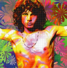 Jim Morrison Lizard King BLOTTER ART perforated paper sheet psychedelic art