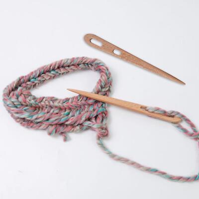 2 Stück Stricknadel Webwerkzeug für Teppichherstellung Gobelin Mützen Schals