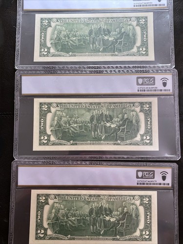 2017 $2 Star Notes 1941-C* PCGS Two 67 PPQ and One 68 PPQ Consecutive 3 * Notes - Picture 3 of 8