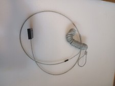 3mm Braided Steel Coated Security Cable Safety Lock with mounting plate , 6 ft