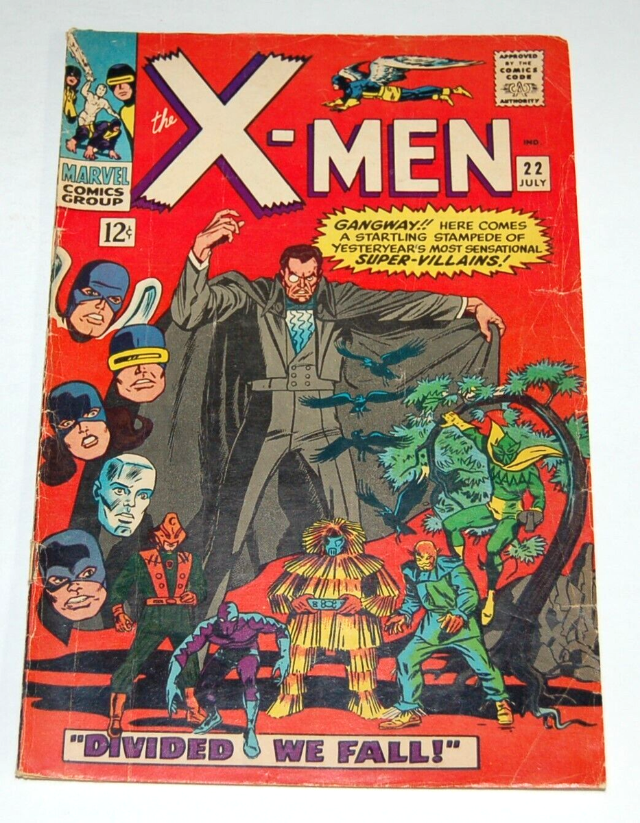 X-Men #22 July 1966 Comic Book Marvel Count Nefaria Divided We