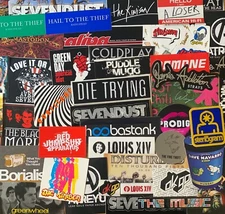 Rare Rock Metal Music Promo Stickers Decals - Customize your vintage sticker lot
