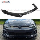 Front Splitter Spoiler Lip Gloss Black For VW Golf MK7 MK7.5 R R-Line GTD GTI UK