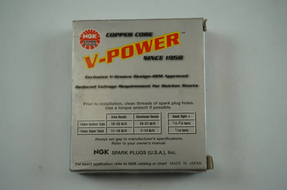NGK V POWER UR55 SPARK PLUGS PACK OF 4 #2248 NOS - Изображение 3 из 4
