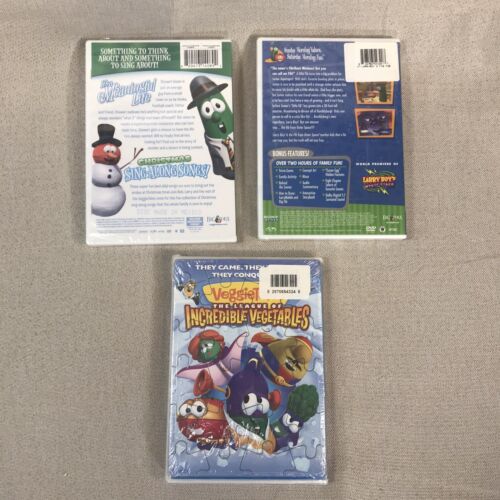 VeggieTales Big Idea DVD Videos Christian Values Lot of 3 NIP Sealed VeggieTales - Picture 2 of 12