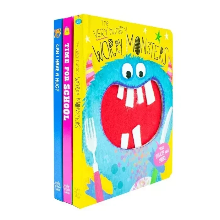 Make Believe Ideas Light Worry Monsters 3 Books Collection Set By Rosie Greening - Touch And Feel Board Books - Ages 0-3 - Perfect Toddler Gift Set - Image 4