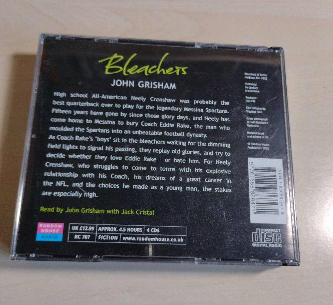 Bleachers by JOHN GRISHAM (Audio CD, 2003) for sale online eBay