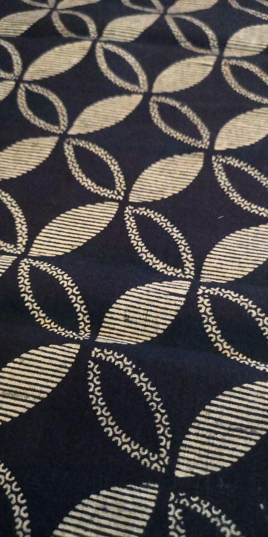 Vintage Japanese Textile Aizome Indigo Blue 33×112cm G45045