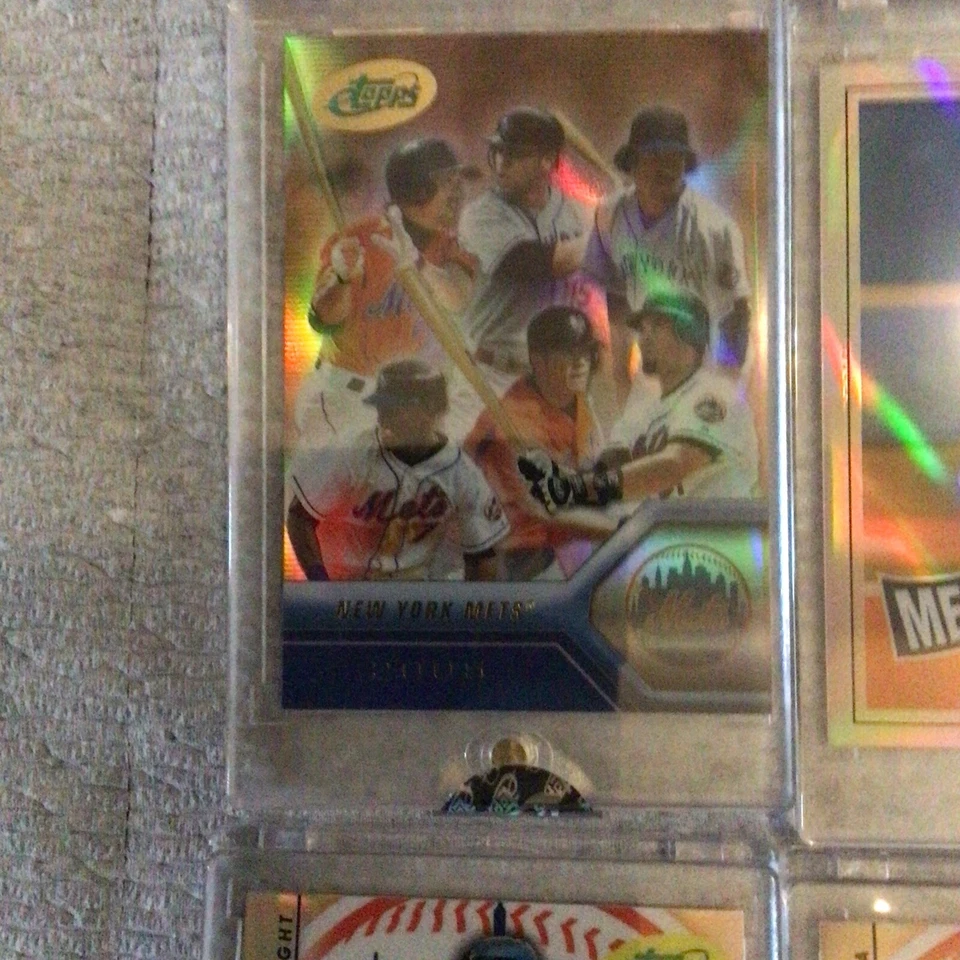 Lote de 4 Mets eTopps - Sellado/Sin Circular - Wright, Santana Foto 2 de 4