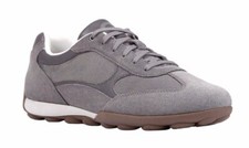 GEOX Snake 2.0 Men's Dark Stone Suede Low Cut Sneaker U45GXC02211C9371