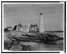 8" x 10" Photo 1900 Lighthouse, New London, Connecticut. The N. L. Lighthouse