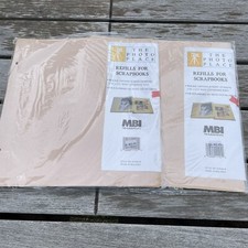 MBI 12"x12" Refill 20 Pages Each Scrapbook Page lot of 2 Vintage Photo Place