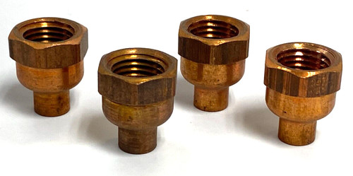 FEMALE SOLDER PRESSURE ADAPTER FITTING OAL OF 3/4" ***LOT OF 4